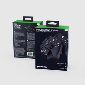 SparkFox Dual Charging Station for Xbox Series X and S Controller - Black