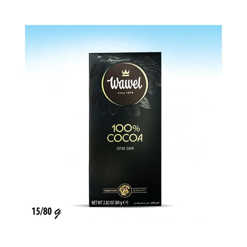 شوكولاته واويل دارك 100% سوداء بريميوم 80 غم